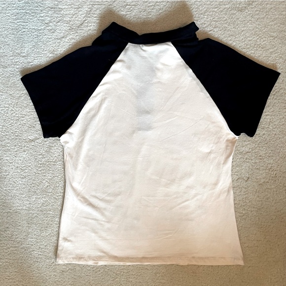 Social Collision Black & Cream Graphiti Collared Shirt XL - Picture 4 of 4